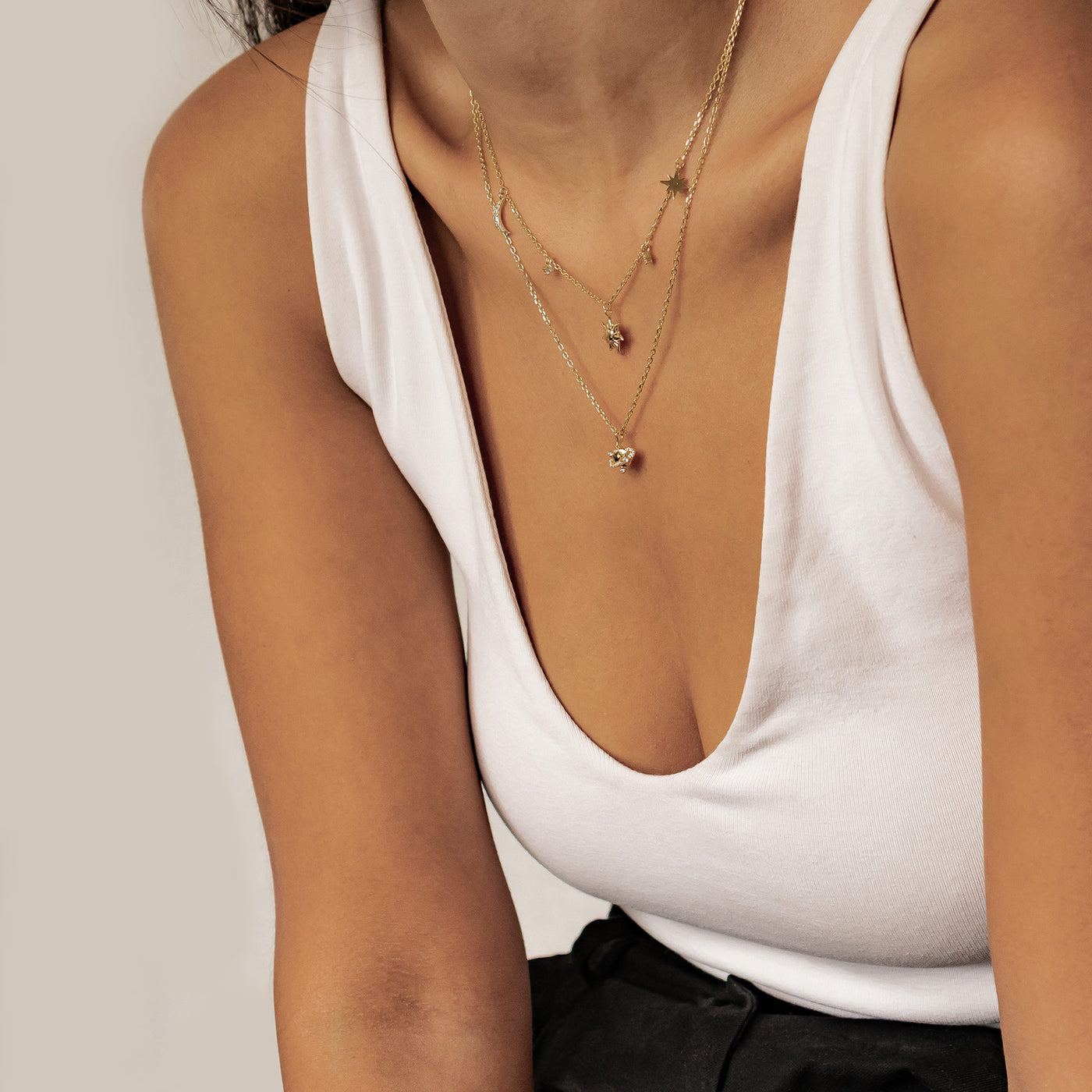 Starry Sky Necklace Set Sterling Silver