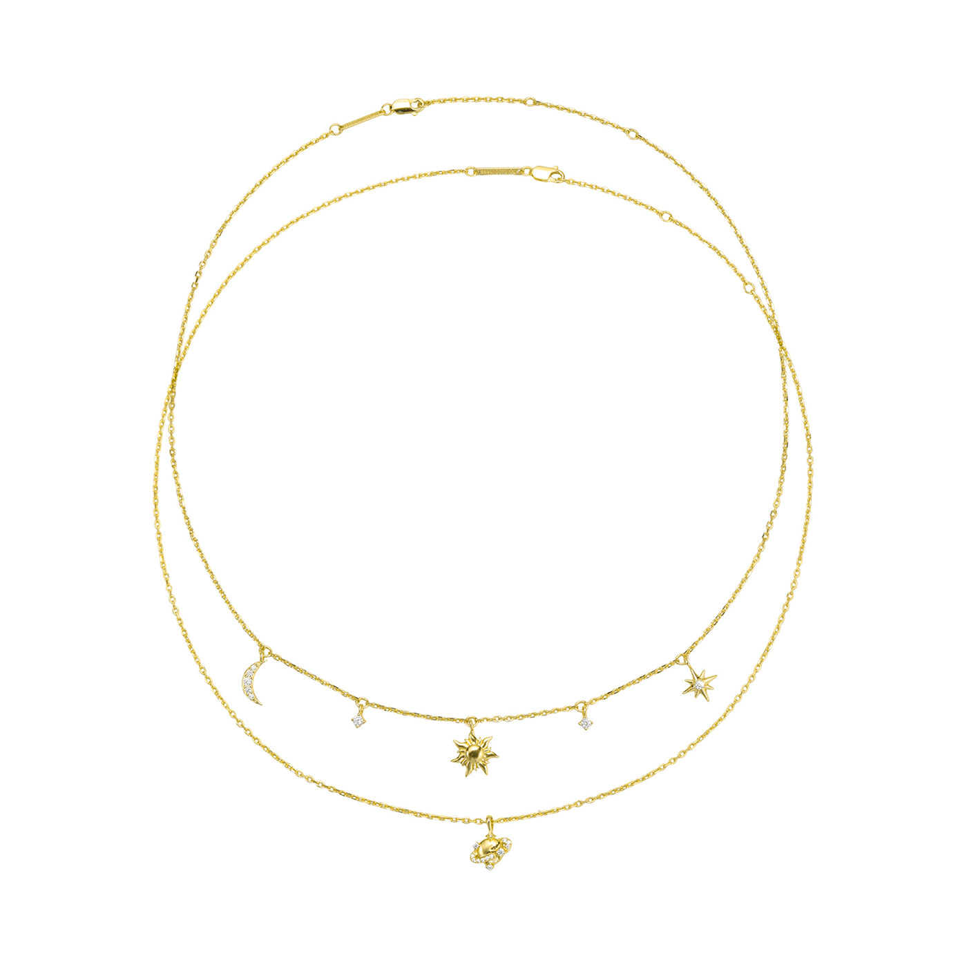 Starry Sky Necklace Set Sterling Silver