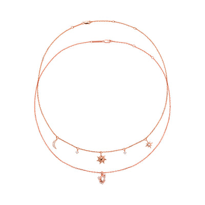 Starry Sky Necklace Set Sterling Silver