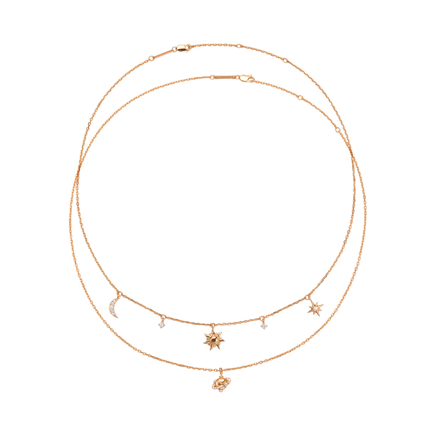 Starry Sky Necklace Set Sterling Silver