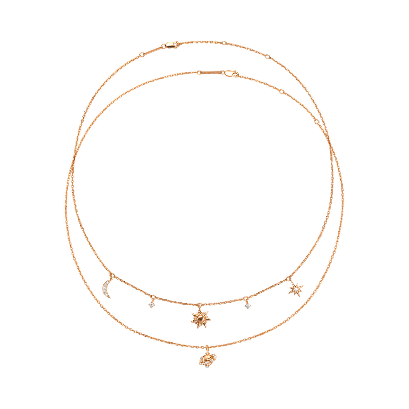 Starry Sky Necklace Set Sterling Silver