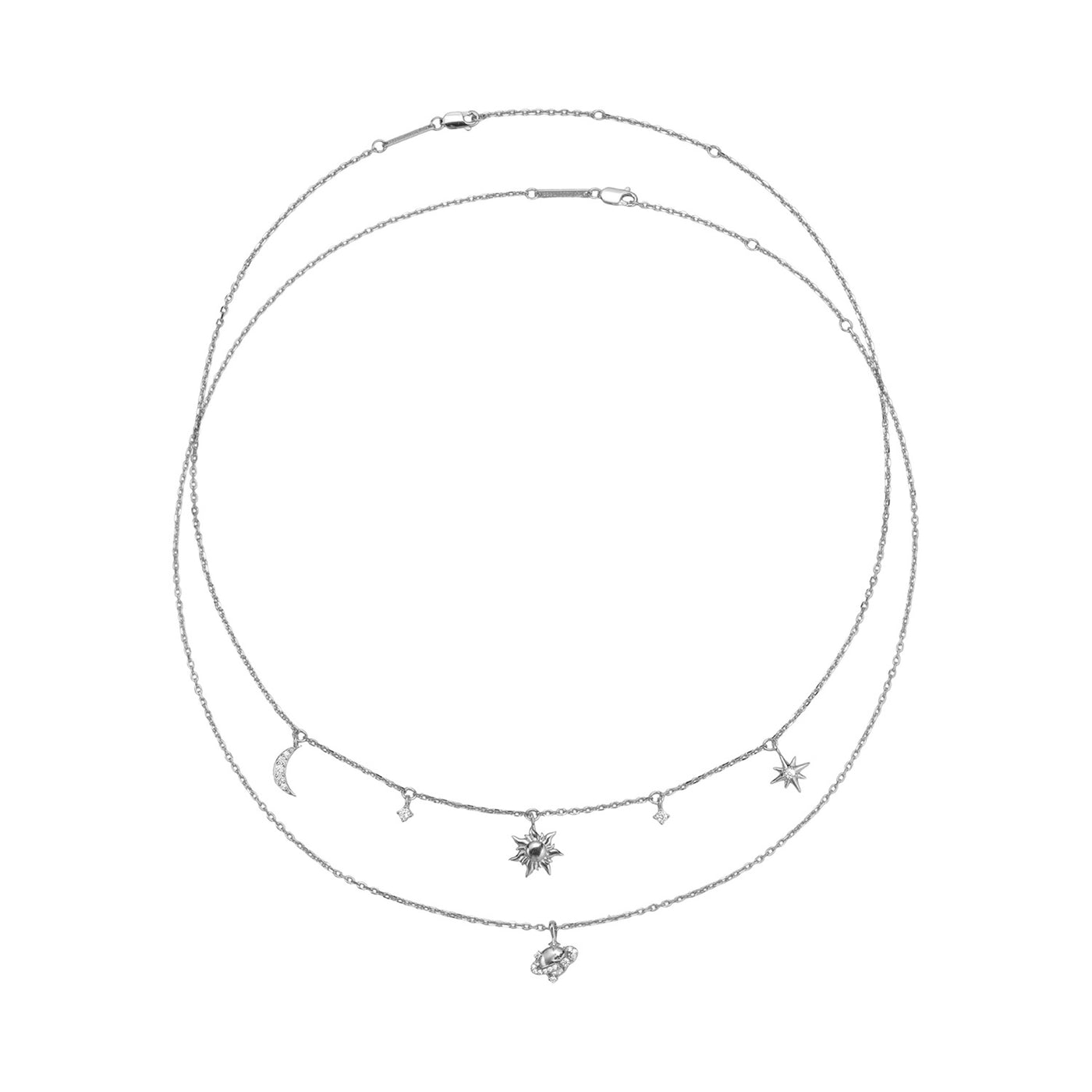 Starry Sky Necklace Set Sterling Silver