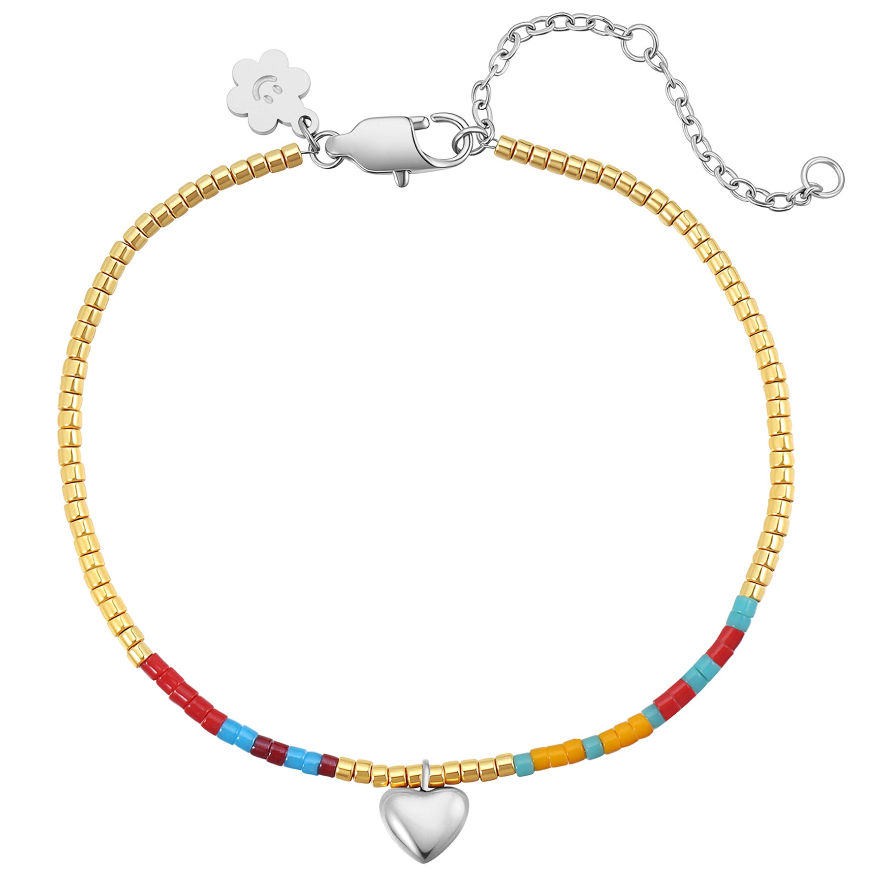 Tobillera Corazón de Cuentas – Waterproof