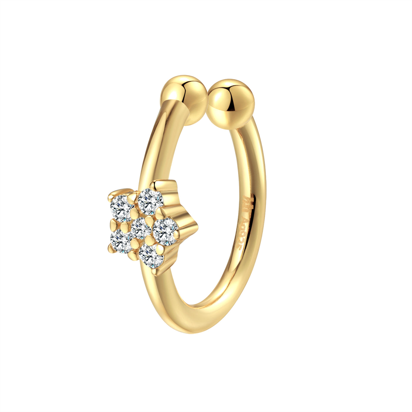 Sonnenstrahlen Ear Cuff – 925er Sterlingsilber