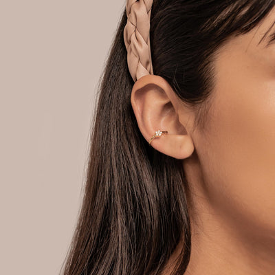 Sonnenstrahlen Ear Cuff – 925er Sterlingsilber