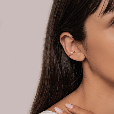 Sonnenstrahlen Ear Cuff – 925er Sterlingsilber
