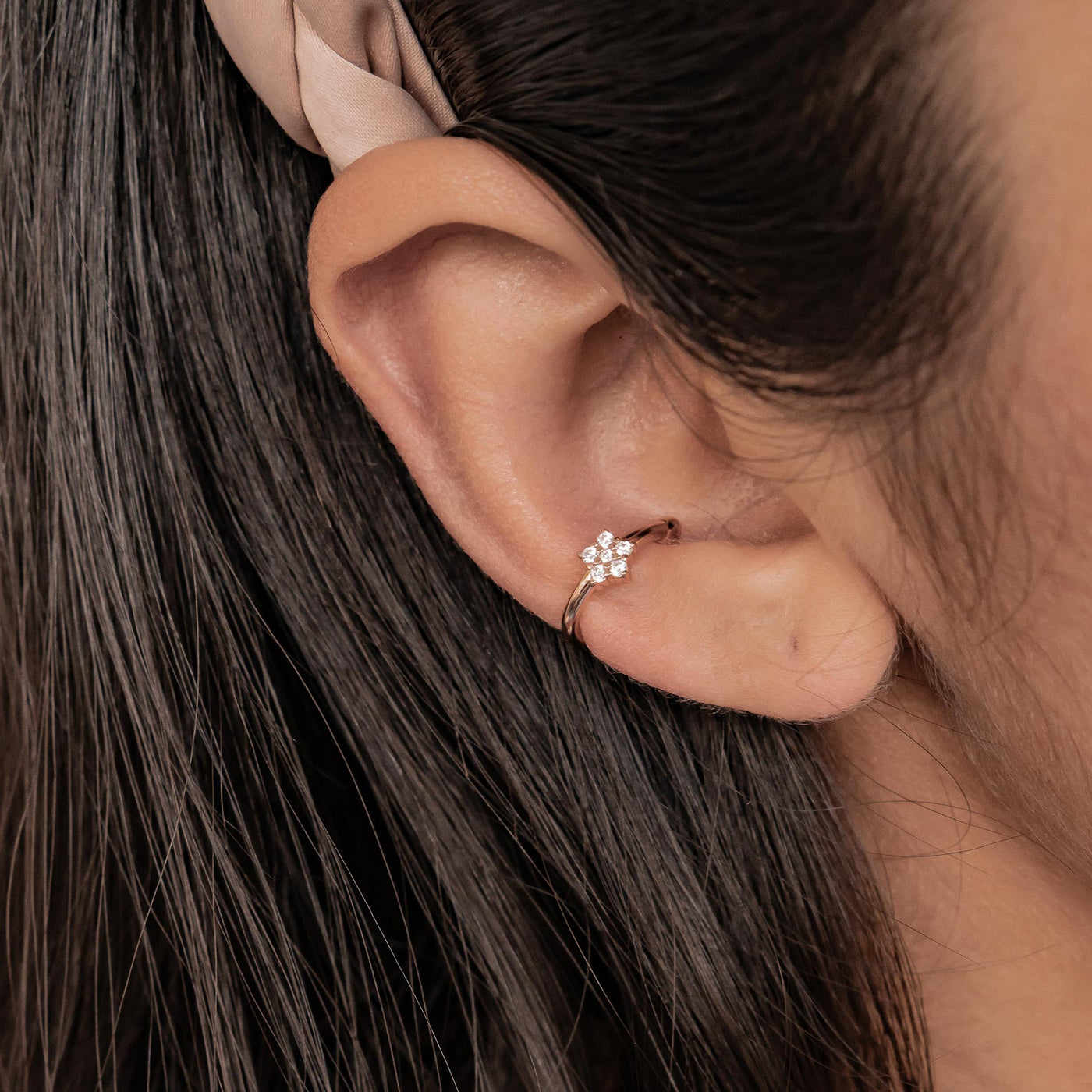 Sonnenstrahlen Ear Cuff – 925er Sterlingsilber