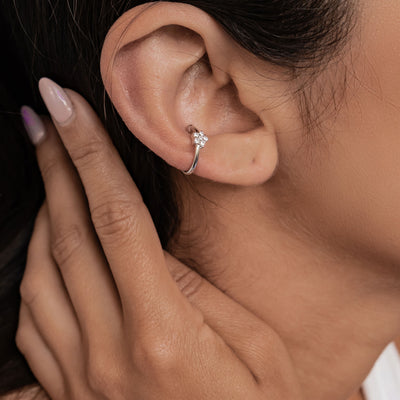 Sonnenstrahlen Ear Cuff – 925er Sterlingsilber