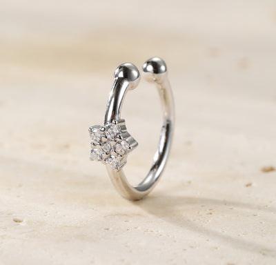 Sonnenstrahlen Ear Cuff – 925er Sterlingsilber