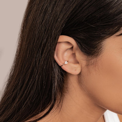 Sonnenstrahlen Ear Cuff – 925er Sterlingsilber
