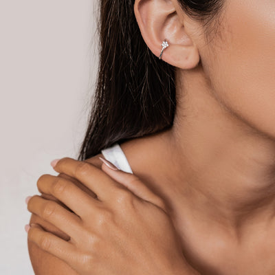 Sonnenstrahlen Ear Cuff – 925er Sterlingsilber