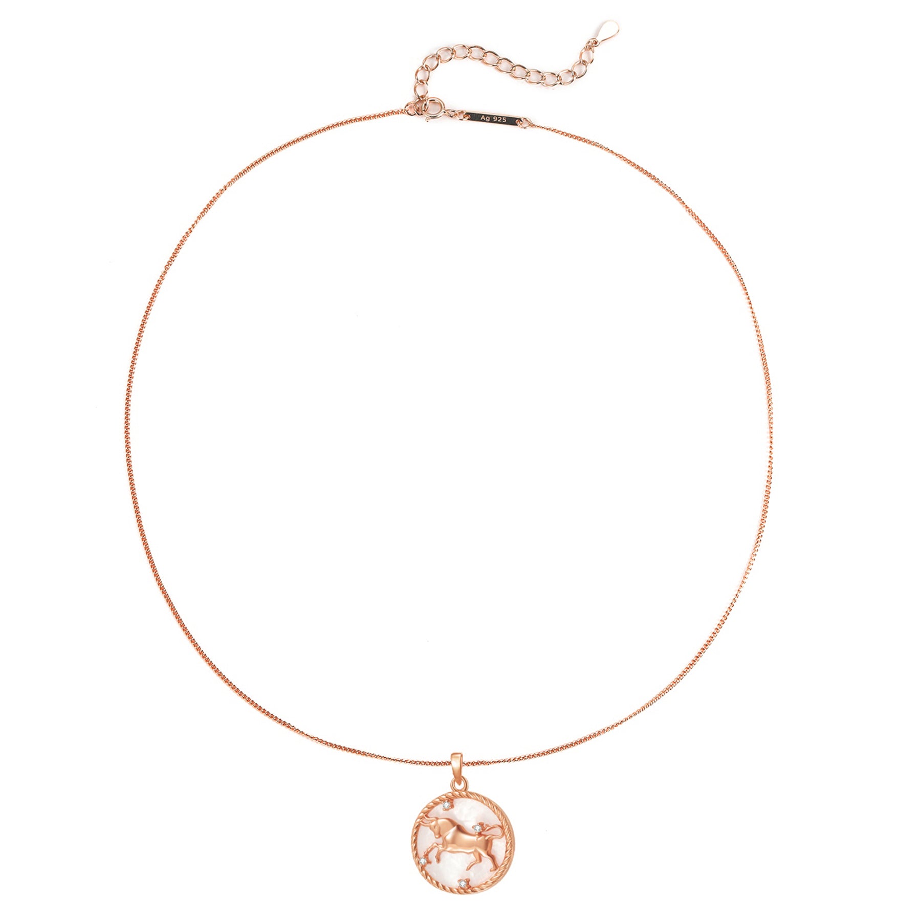 Collier pendentif zodiaque Taureau