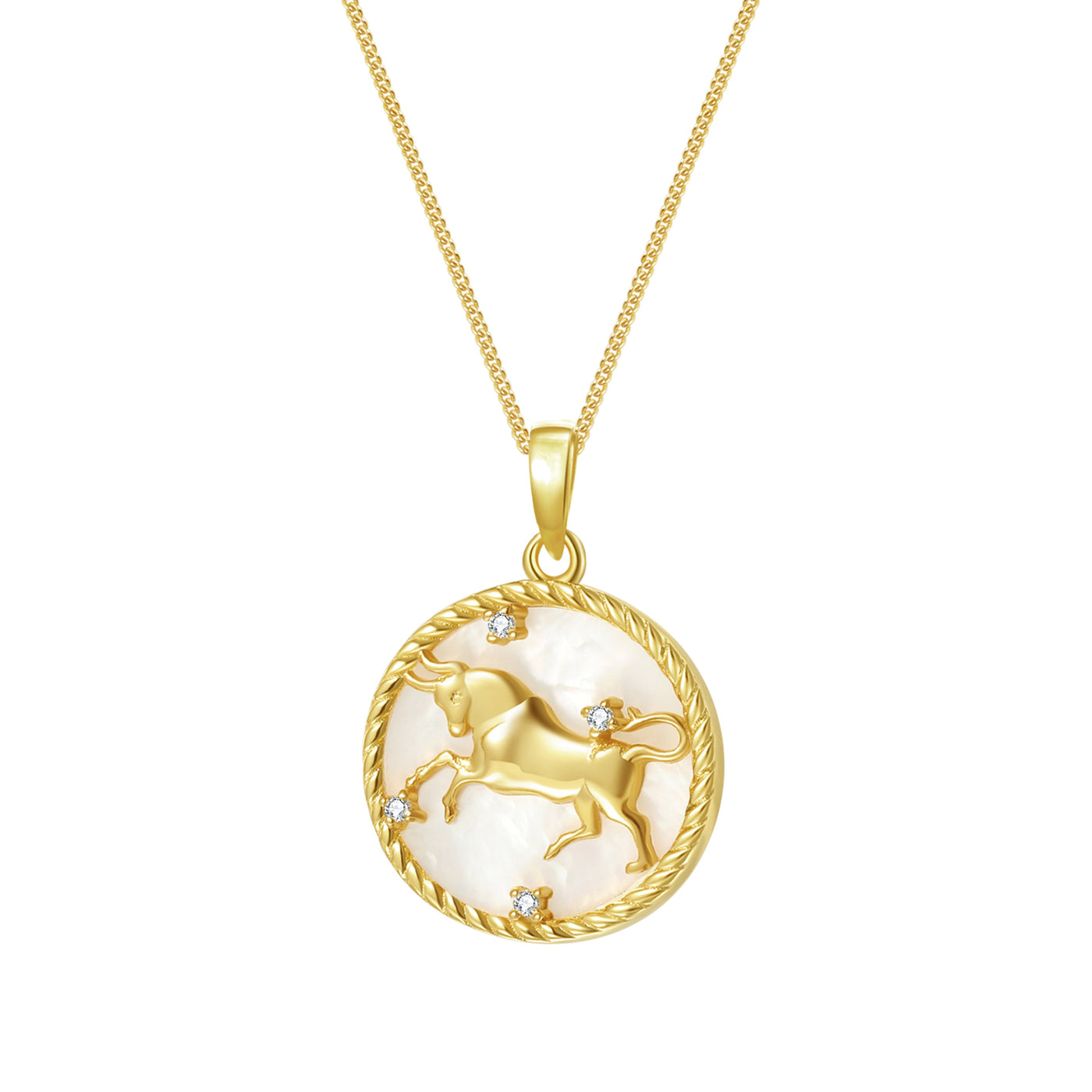 Taurus Zodiac Pendant Necklace