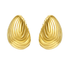 Pendientes Botón Oversized Gota Waterproof