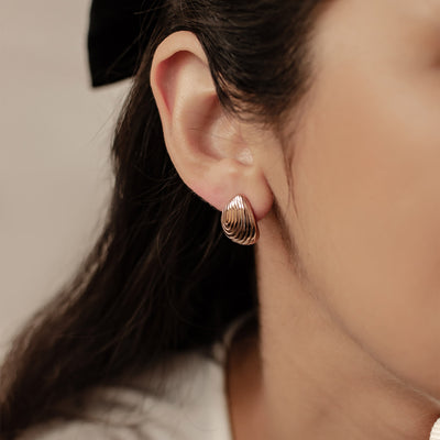 Pendientes Botón Oversized Gota Waterproof