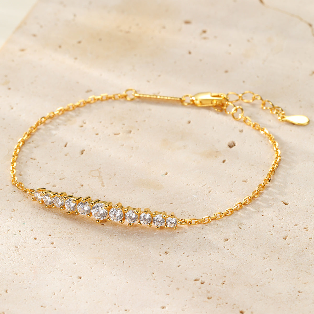 Tennis-Armband aus Sterlingsilber