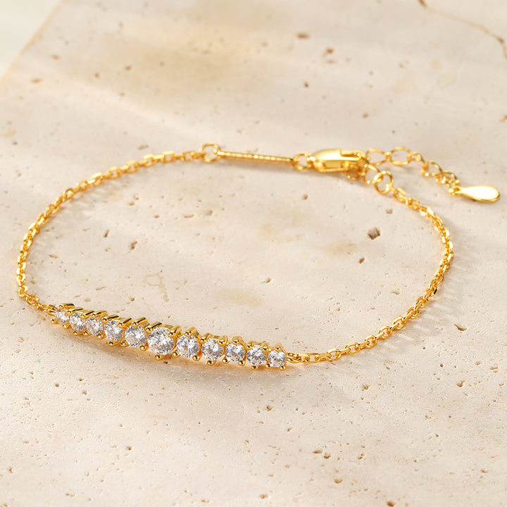 Tennis Glow Bracelet Sterling Silver