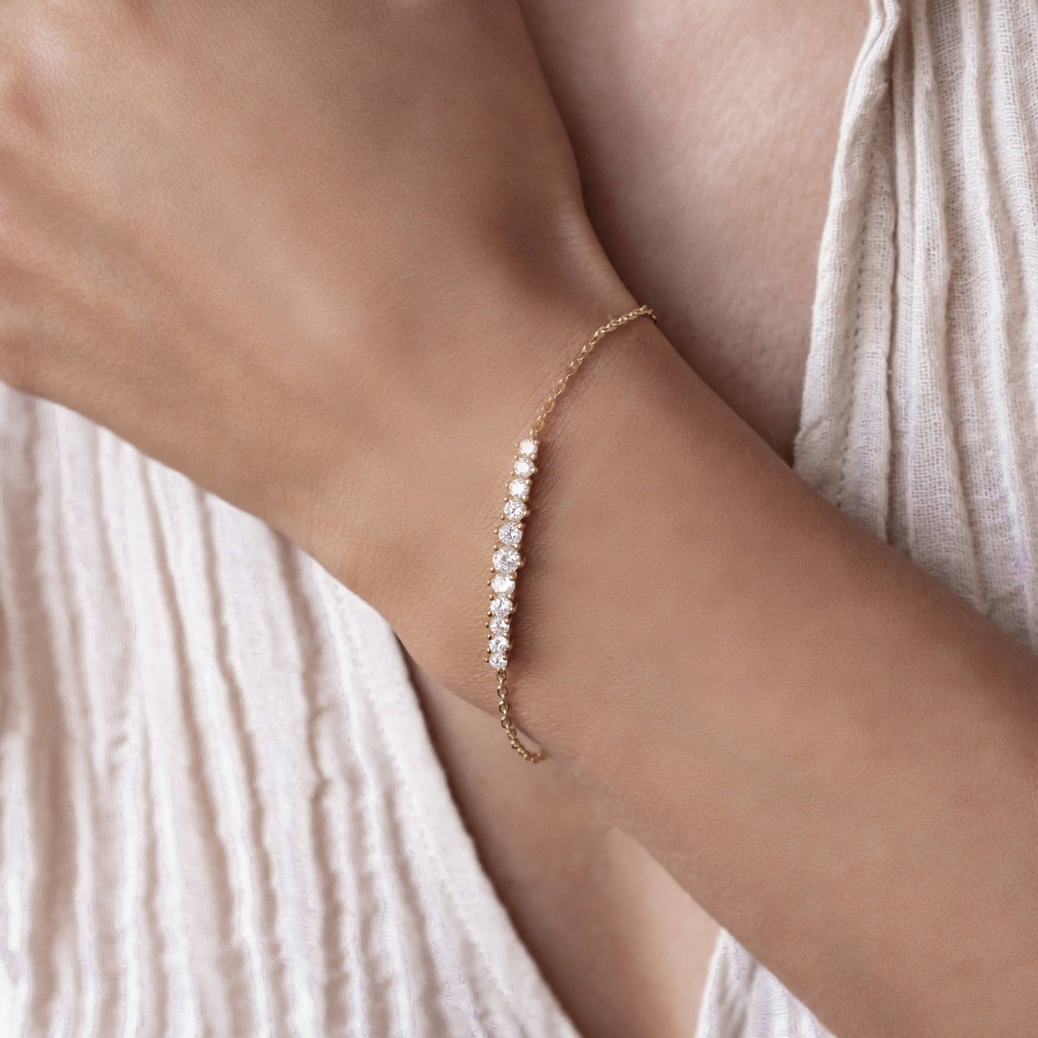 Tennis-Armband aus Sterlingsilber