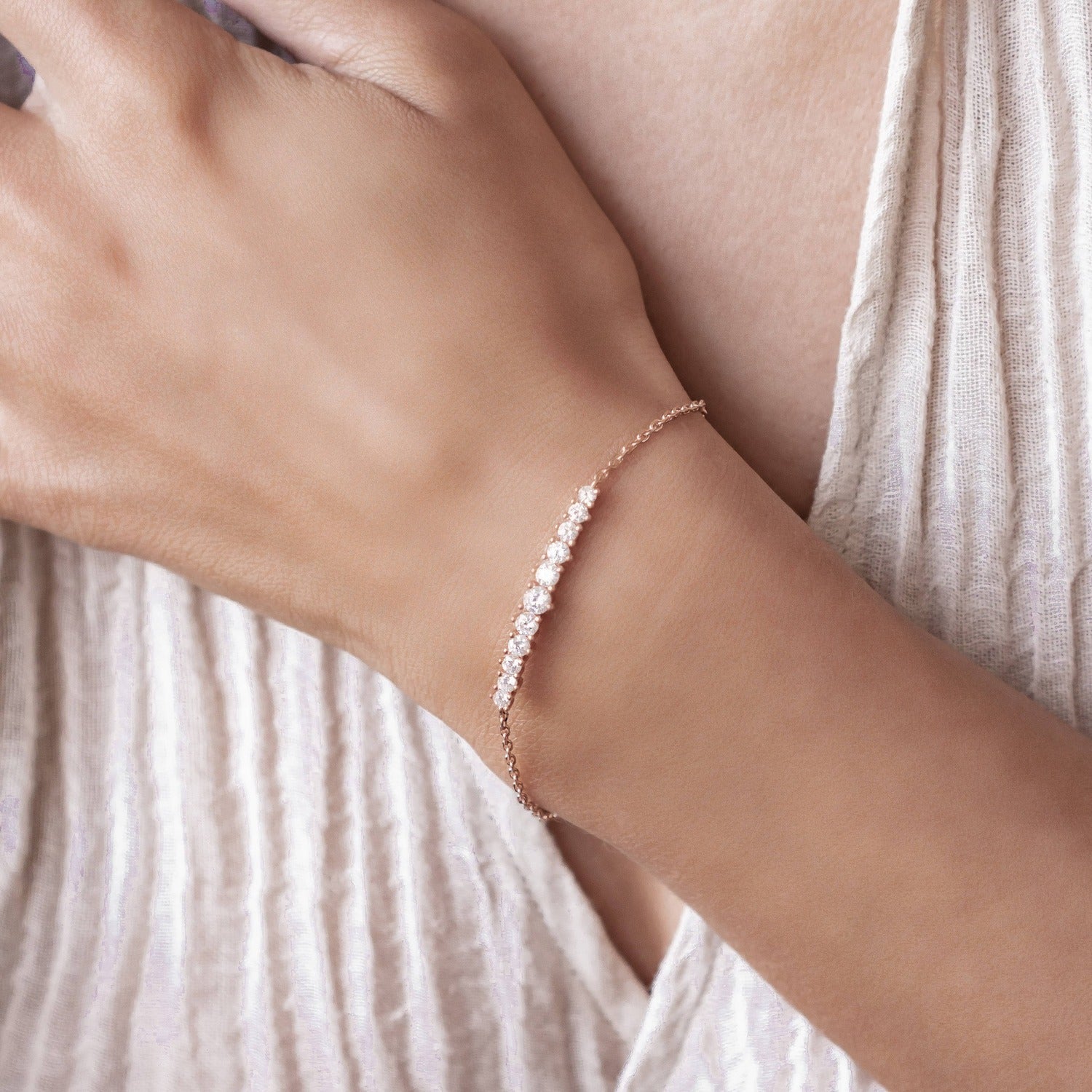 Tennis-Armband aus Sterlingsilber