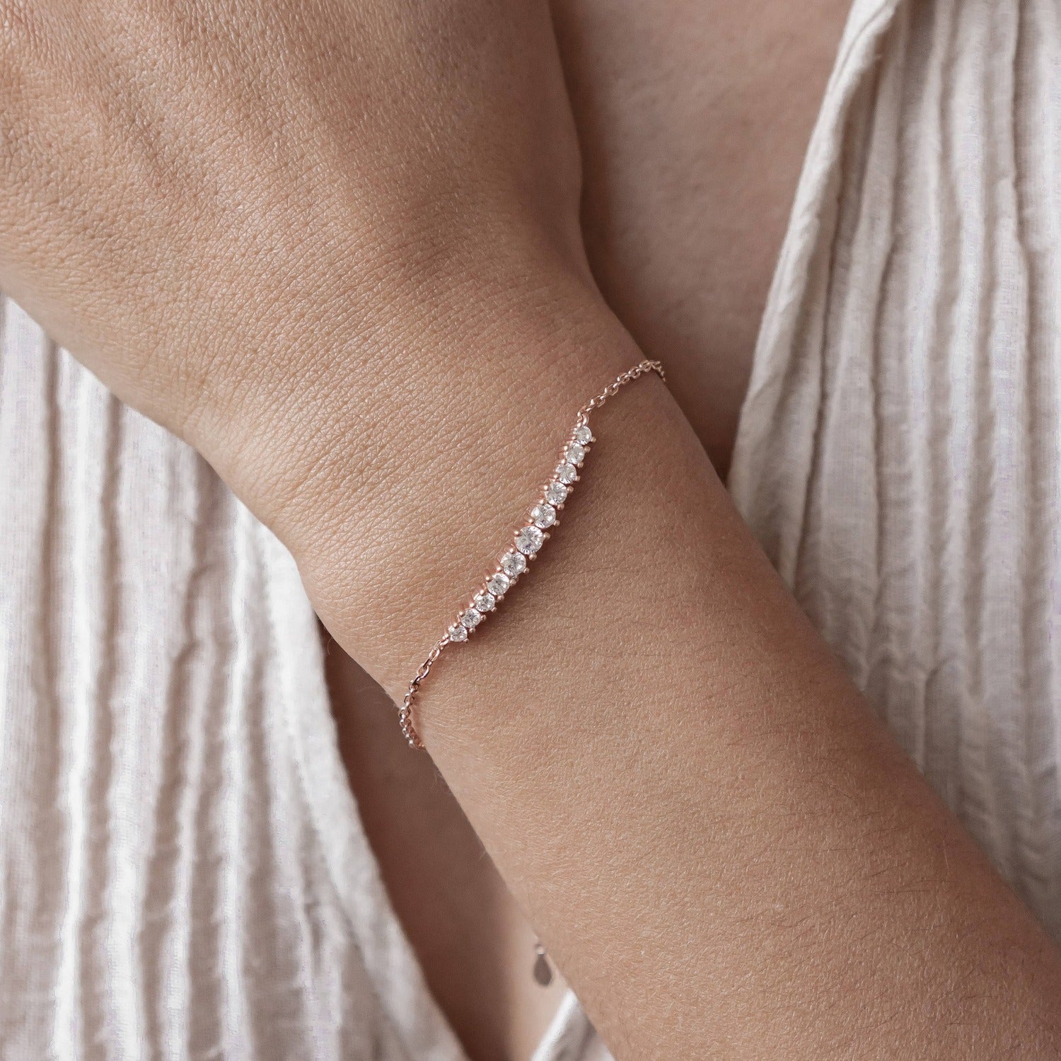 Tennis-Armband aus Sterlingsilber