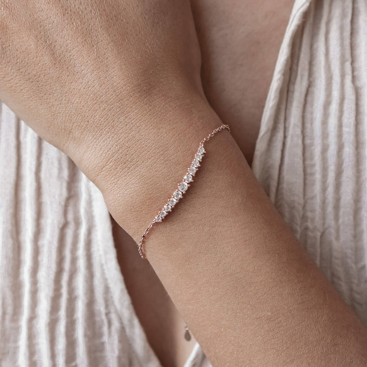Tennis Glow Bracelet Sterling Silver