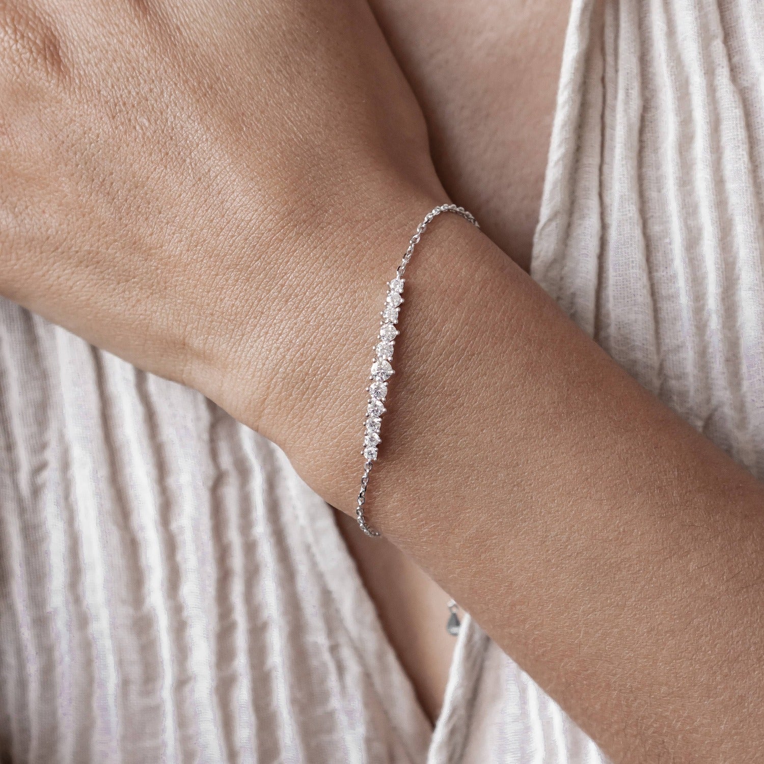 Tennis-Armband aus Sterlingsilber