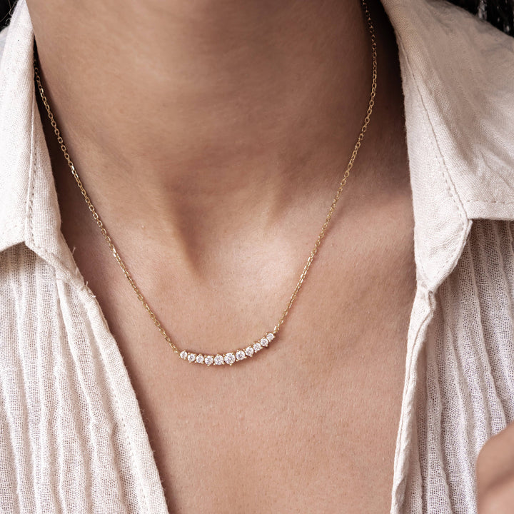 Tennis Glow Halskette aus Sterlingsilber