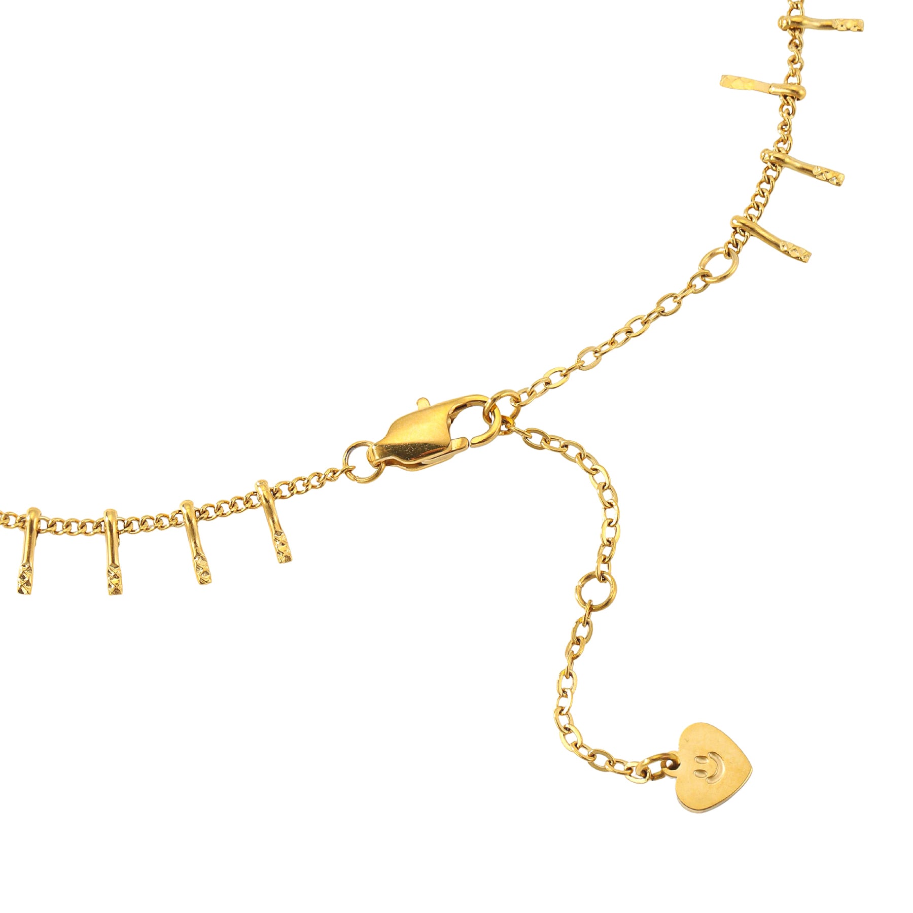 Strukturierte Bar Drop Kette – Wasserdicht