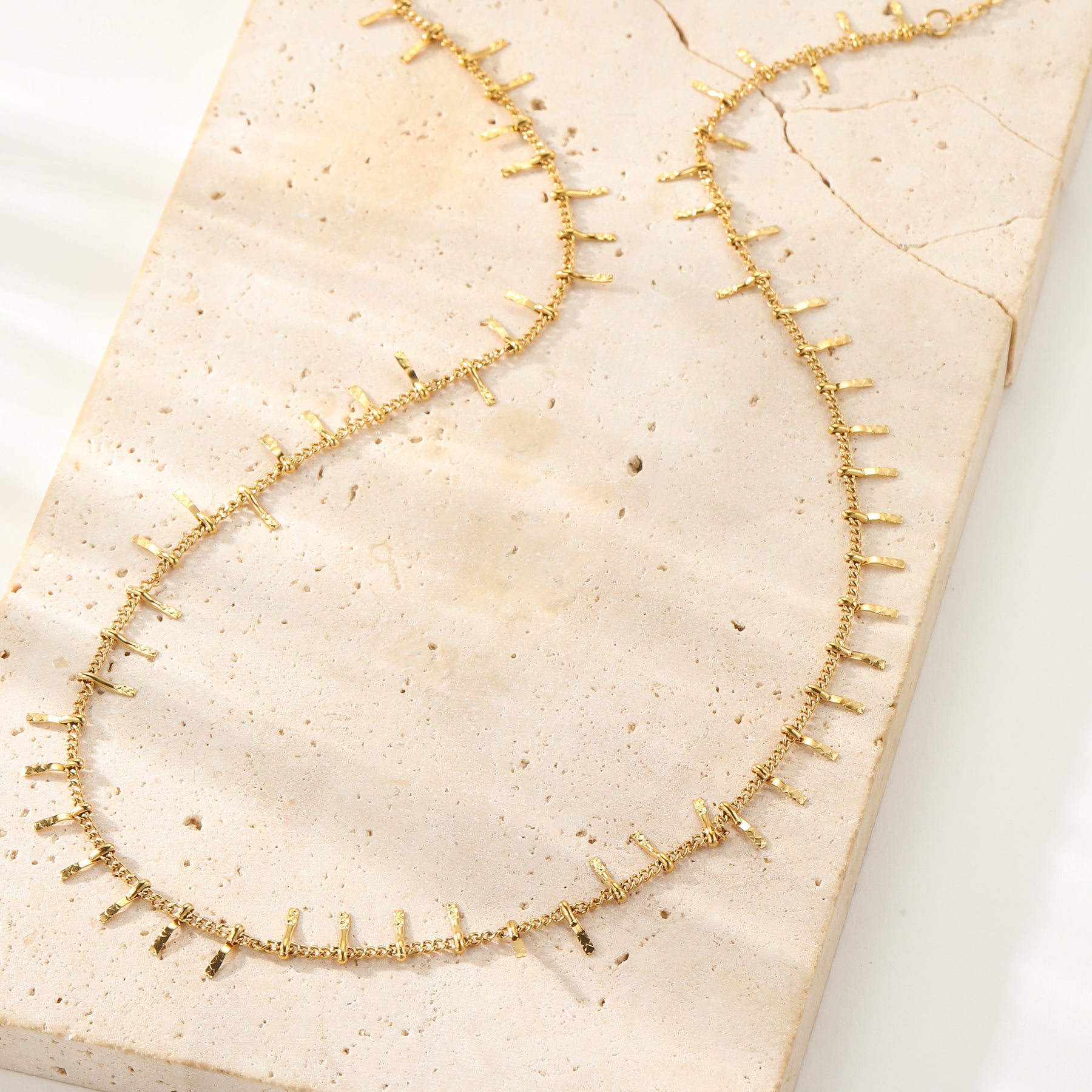Strukturierte Bar Drop Kette – Wasserdicht