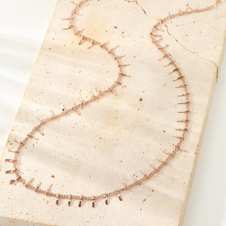 Collier Bar Drop Texturé Waterproof