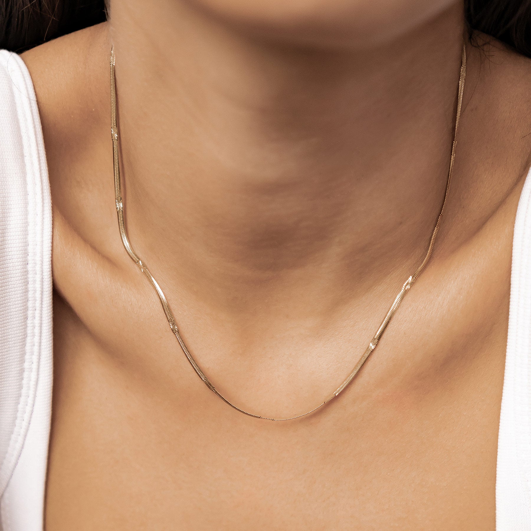 Collier Chaîne Serpent Texturée Waterproof