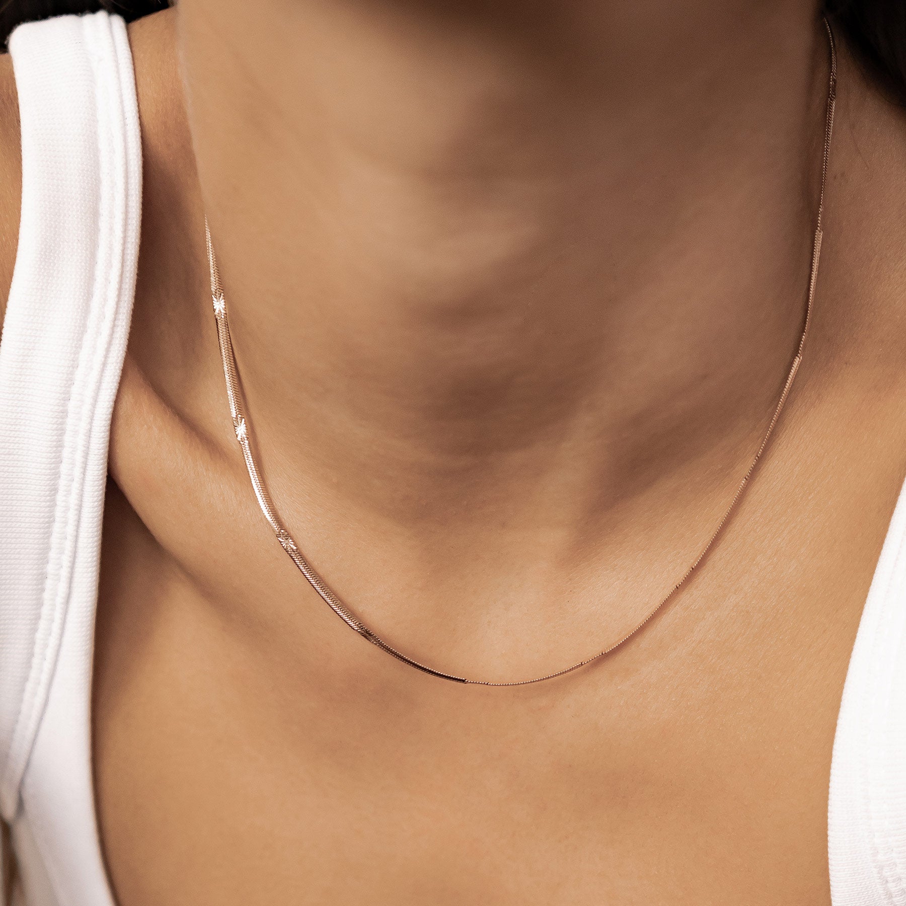 Collier Chaîne Serpent Texturée Waterproof