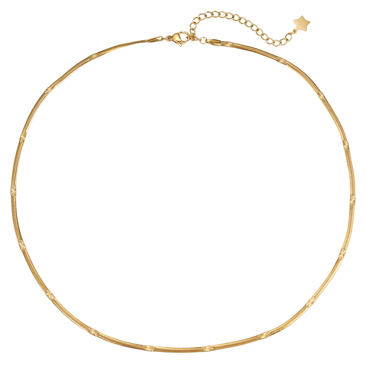 Collier Chaîne Serpent Texturée Waterproof