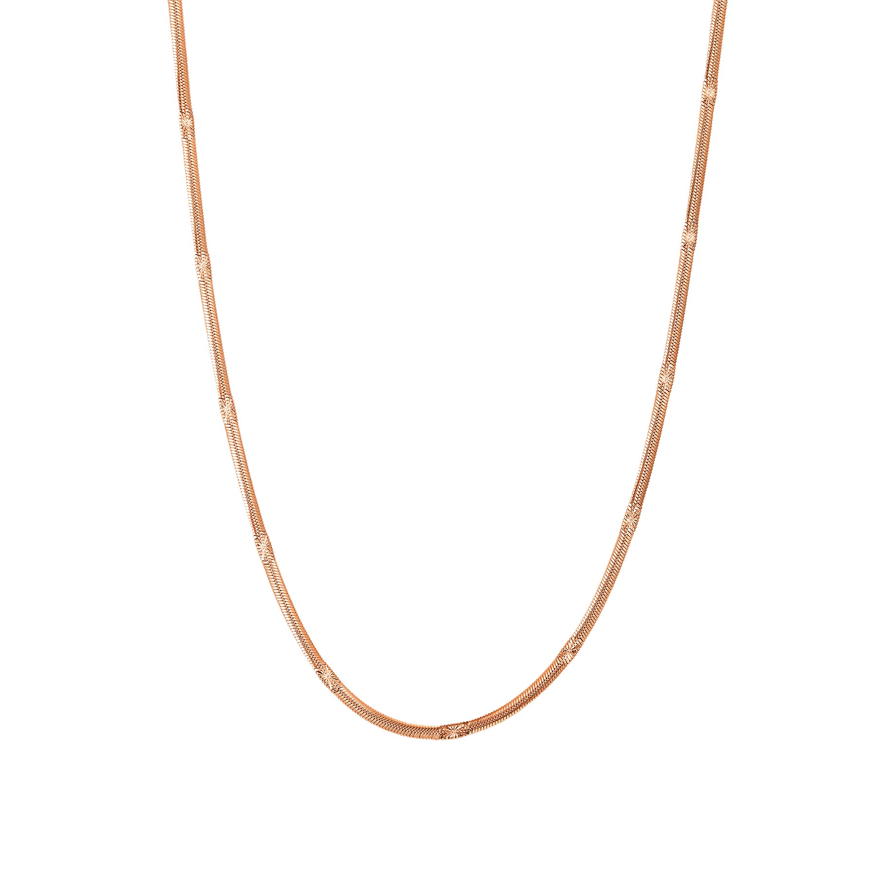 Collier Chaîne Serpent Texturée Waterproof