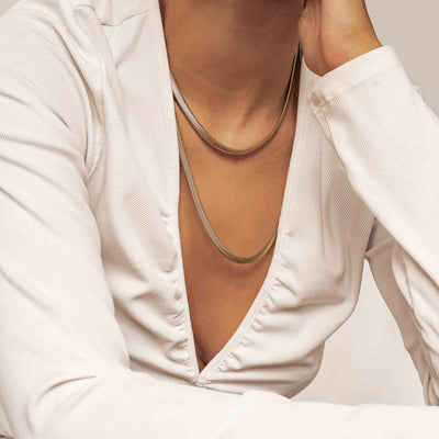 Thick Snake Chain Necklace Waterproof 55-60cm