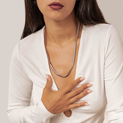 Thick Snake Chain Necklace Waterproof 55-60cm