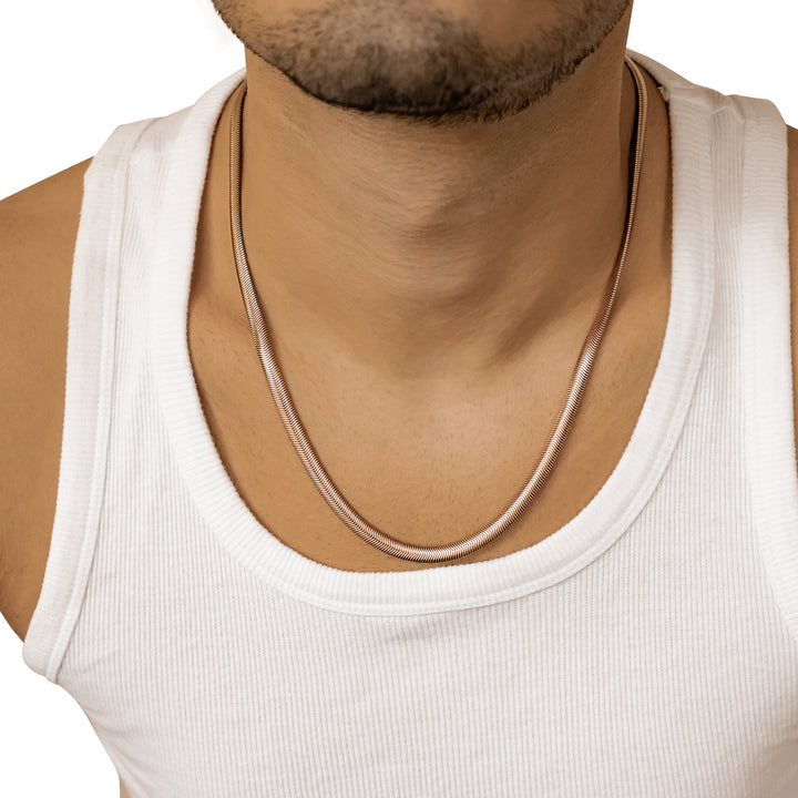 Thick Snake Chain Necklace Waterproof 55-60cm