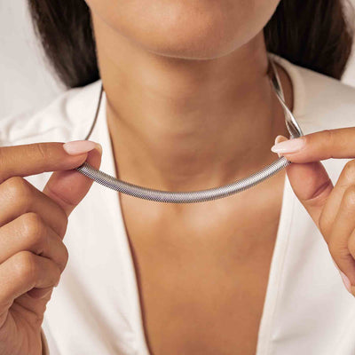 Thick Snake Chain Necklace Waterproof 55-60cm