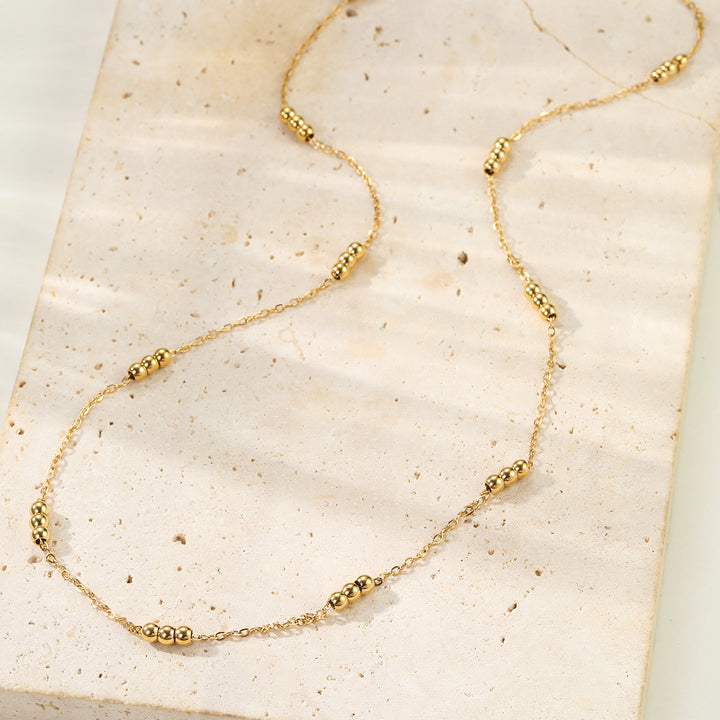Three Satellite Chain Necklace Waterproof