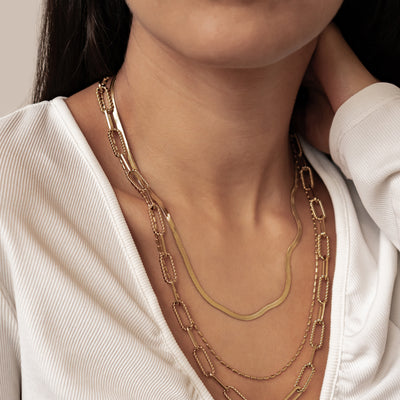Timeless Triple Layer Chain Necklace Waterproof