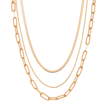 Timeless Triple Layer Chain Necklace Waterproof