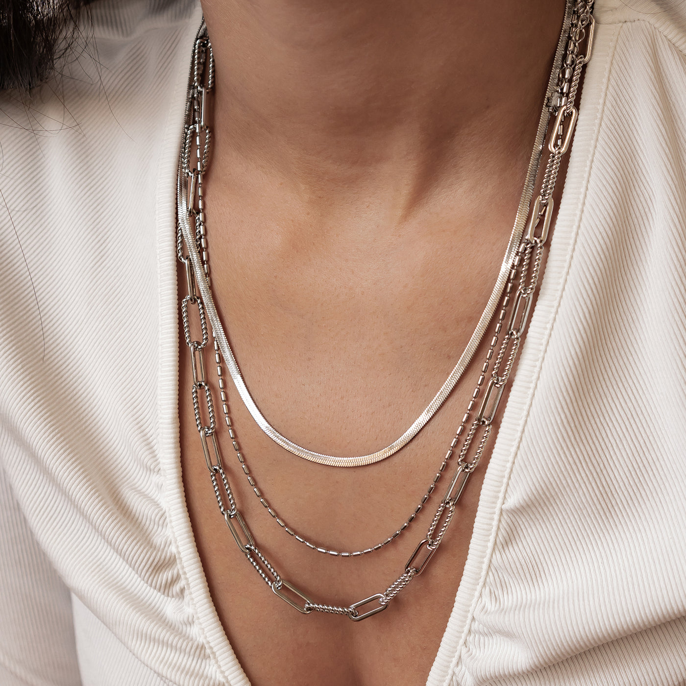 Timeless Triple Layer Chain Necklace Waterproof