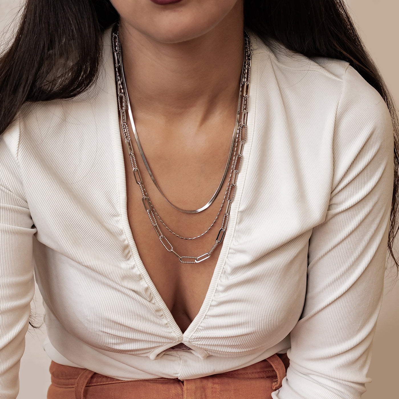 Timeless Triple Layer Chain Necklace Waterproof