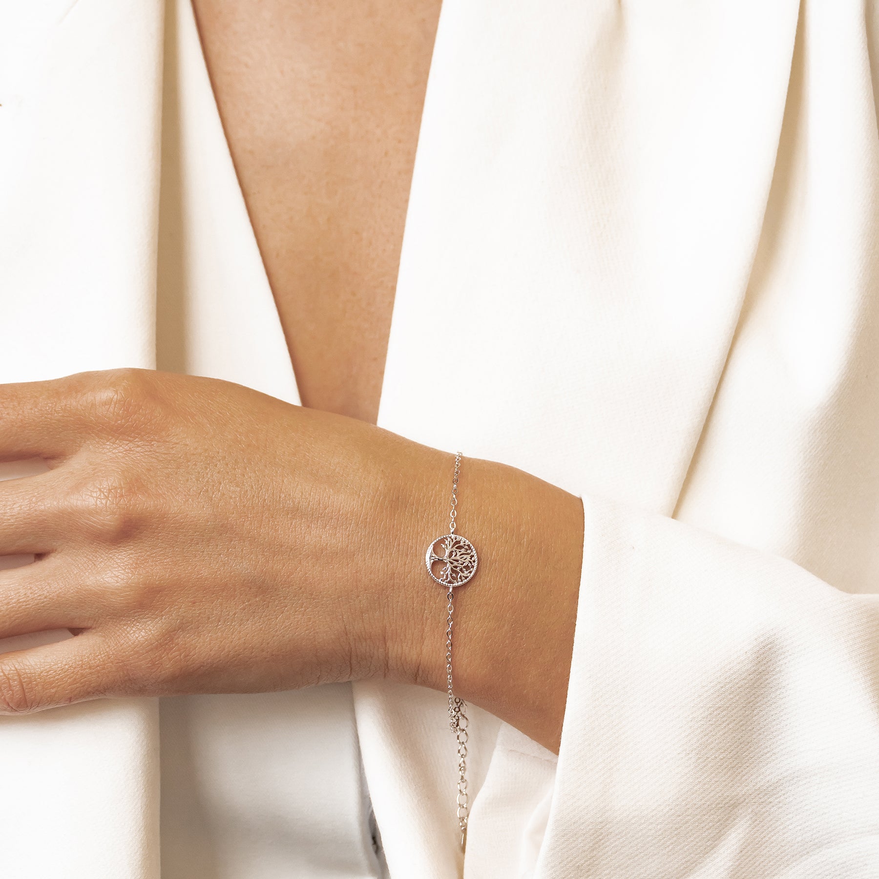 Lebensbaum Armband aus Sterlingsilber