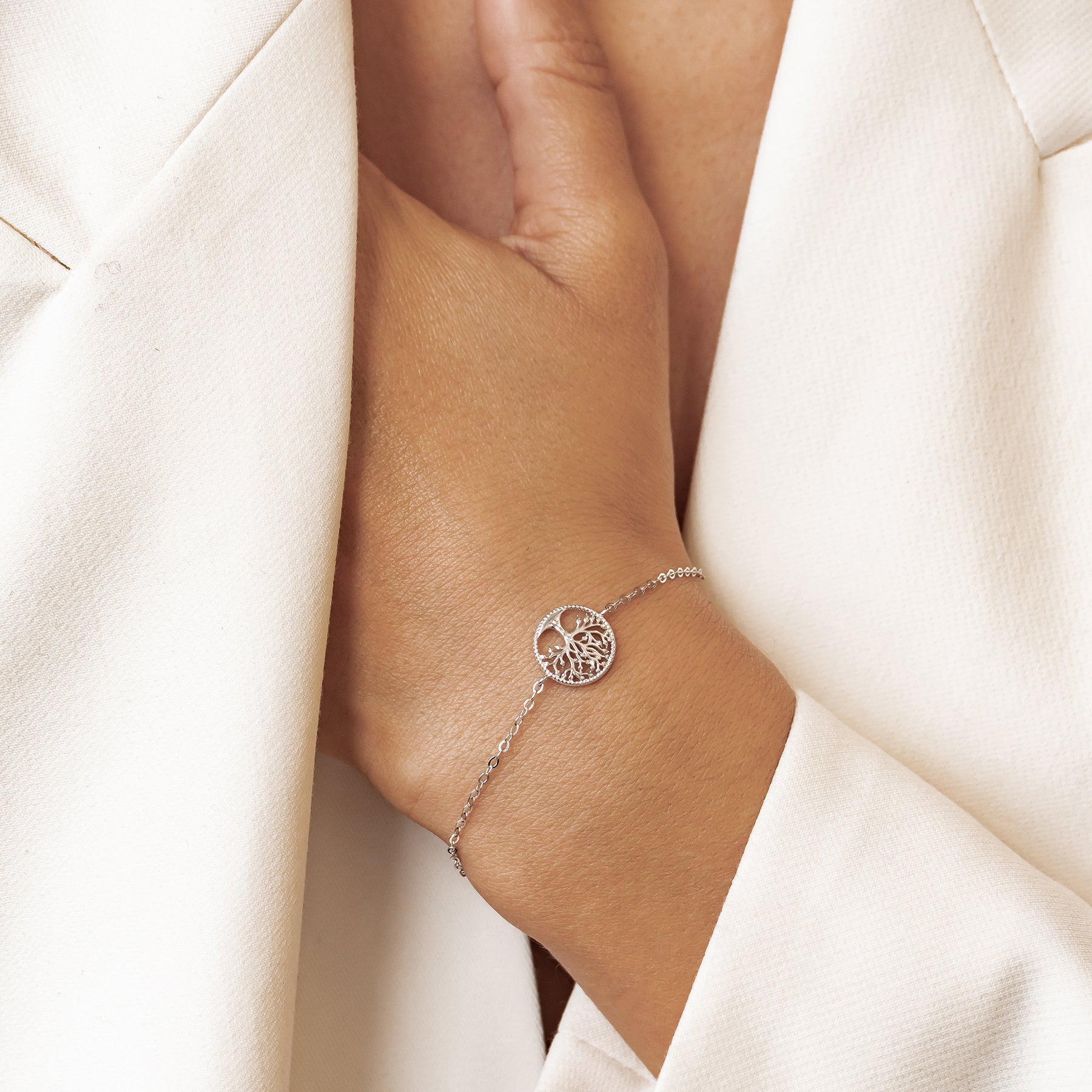 Lebensbaum Armband aus Sterlingsilber