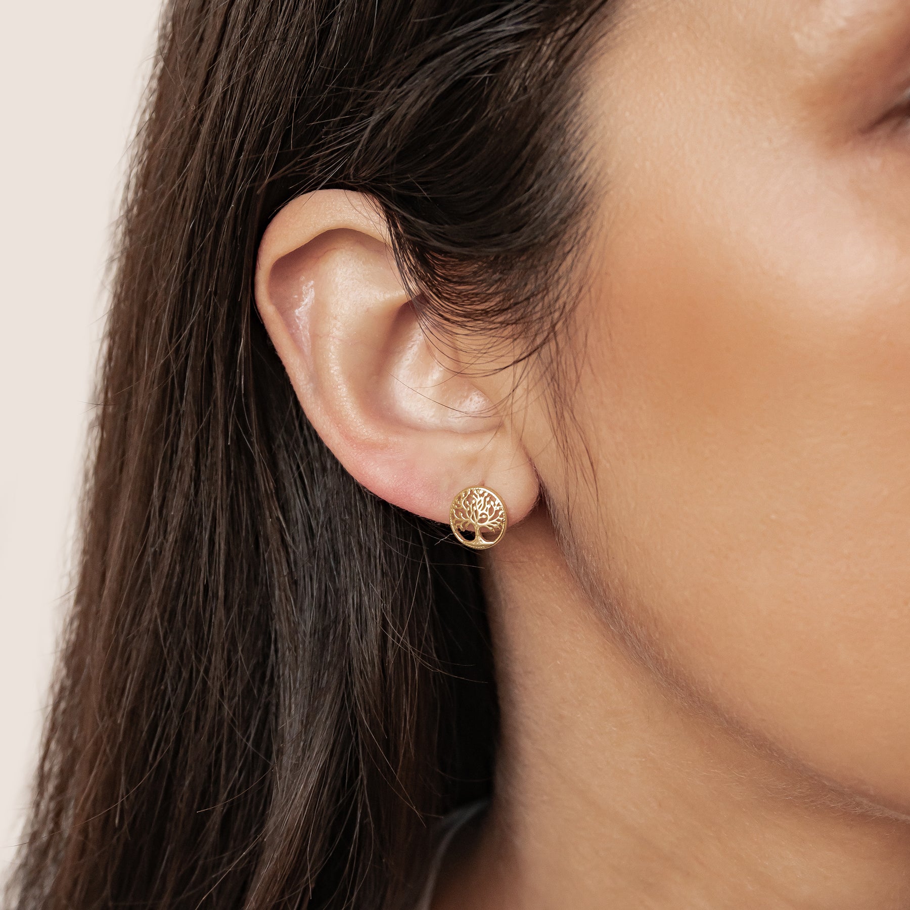 Tree of Life Stud Earrings Sterling Silver