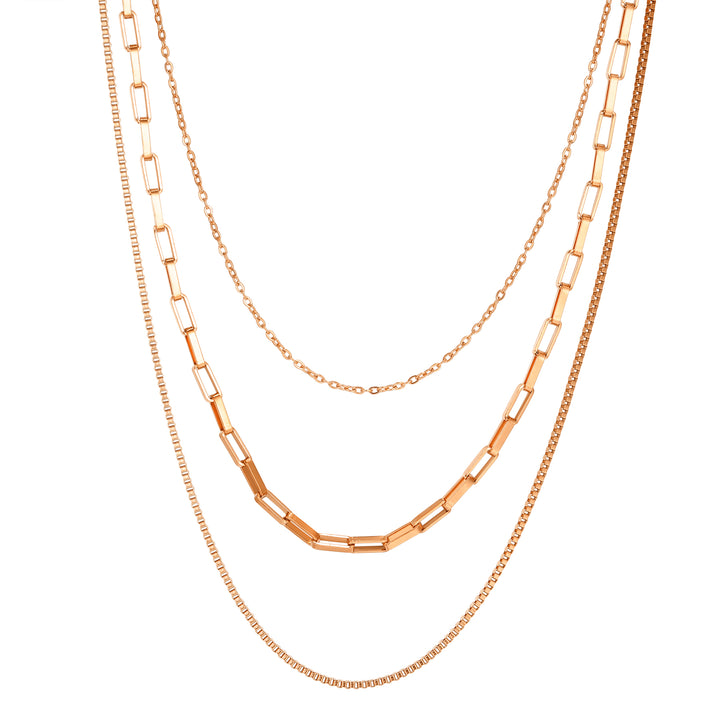 Dreireihige Kette mit Geometrischen Gliedern Wasserfest