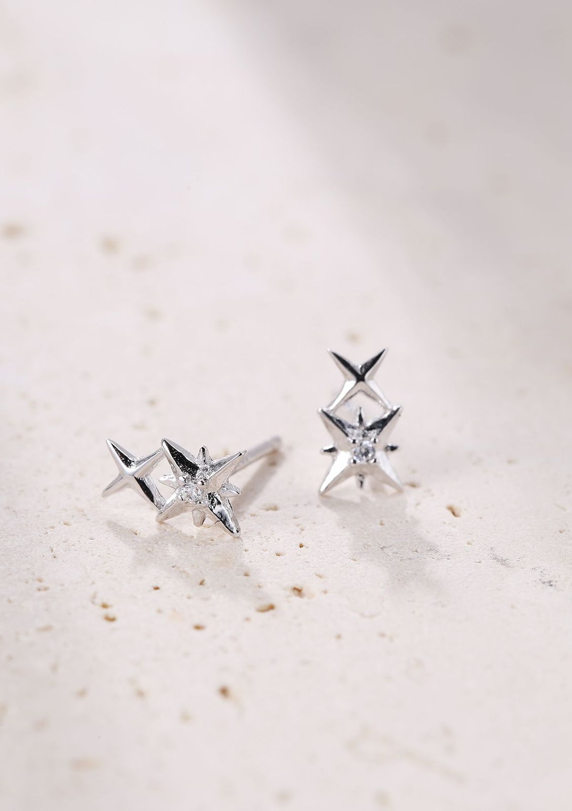 Boucles d'oreilles Constellation Jumelle Sterling Argent