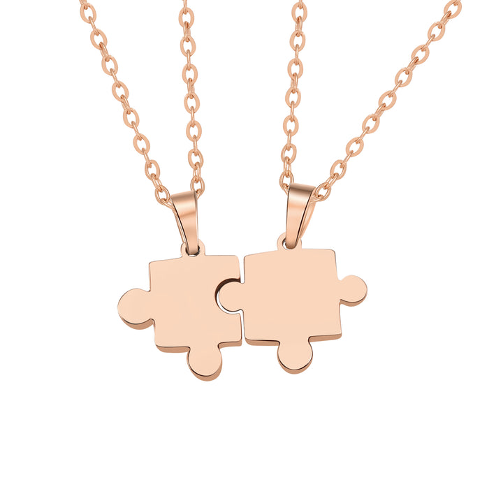 Twin Puzzle Necklace Set Waterproof