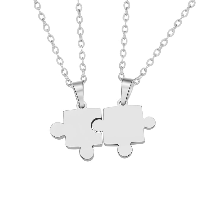Twin Puzzle Necklace Set Waterproof